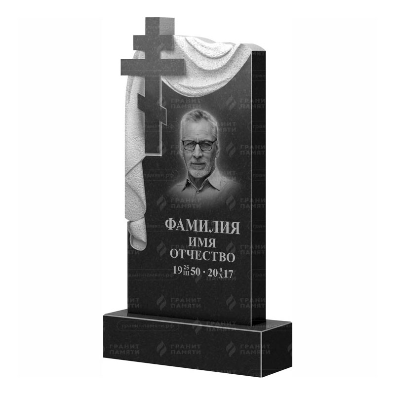 Памятники из гранита с крестом в Вологде | Гранитный памятник ФГ-085