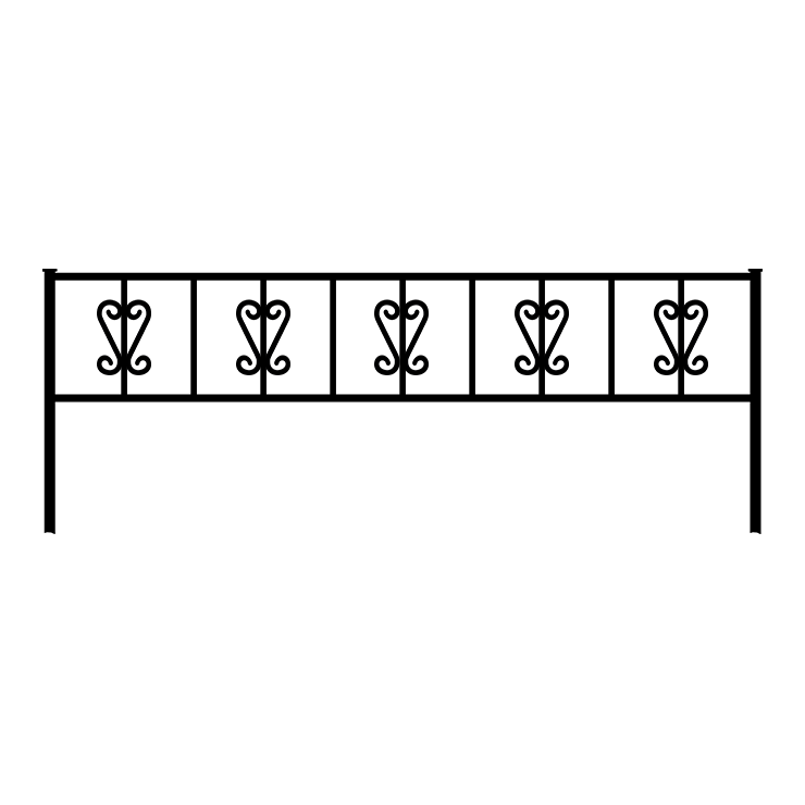 Металлические оградки, столы, скамейки в Вологде | Оградка №8