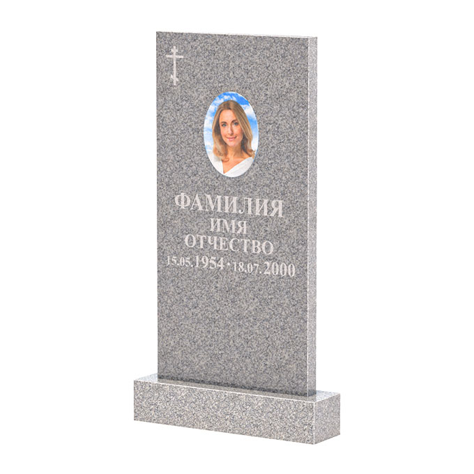 Памятники из цветного гранита в Вологде | Памятник из Сибирского гранита прямой