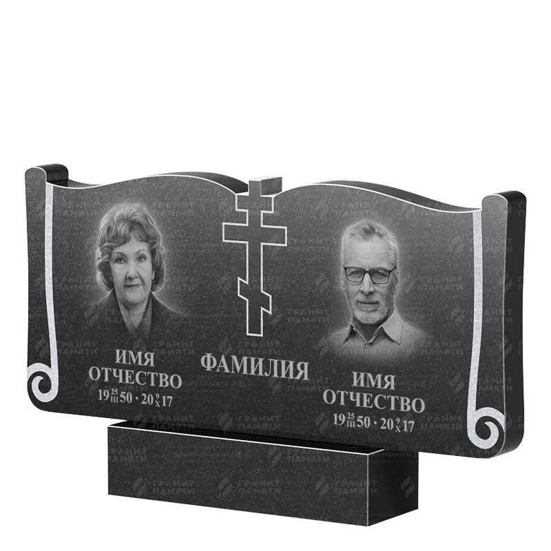 Гранитные памятники в Вологде | Двойной гранитный памятник ФГ-263