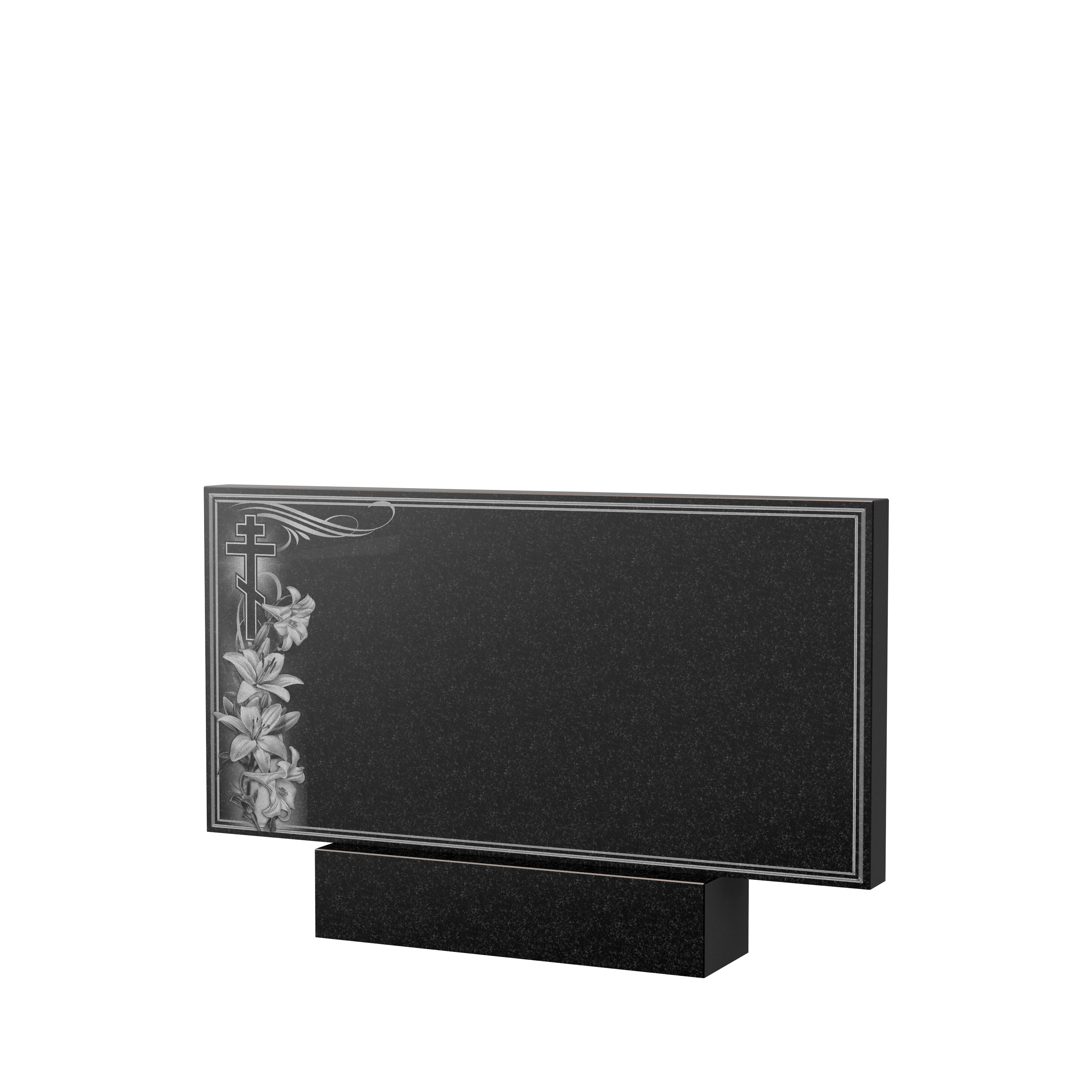 Художественное оформление памятника в Вологде | Художественное оформление на гранитную стелу, рисунок ГХО-003