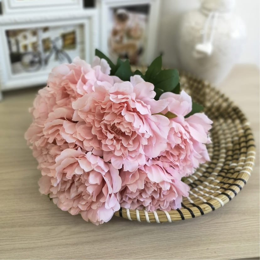 Искусственные цветы в Вологде | Цветы искусственные «Пионы», розовые, букет