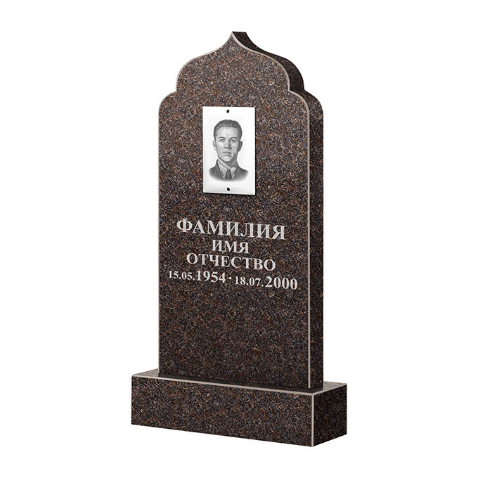 Памятники из цветного гранита в Вологде | Памятник из гранита Карел Brown ФГЦ-037