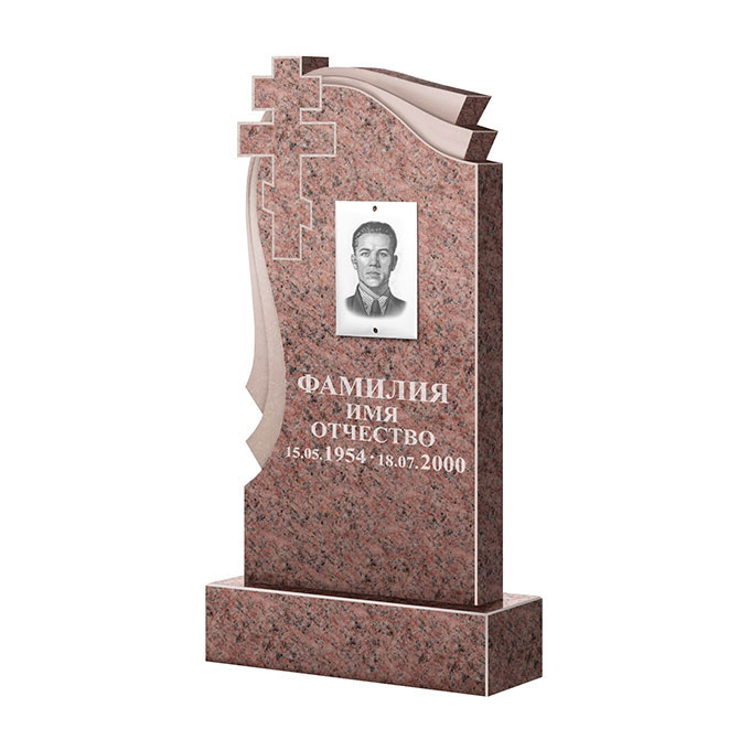 Гранитные памятники в Вологде | Памятник из гранита Розалия Pink ФГЦ-081