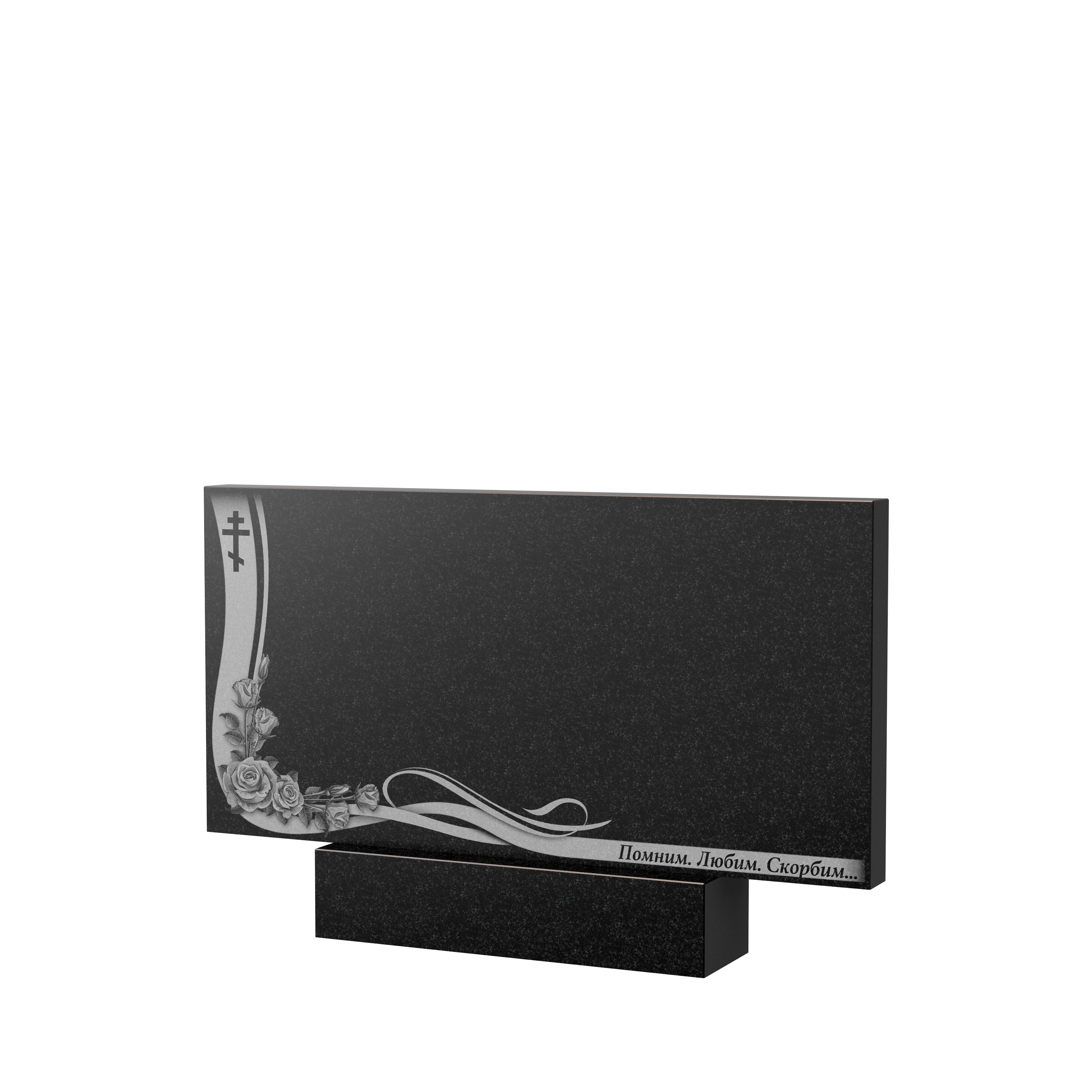 Художественное оформление памятника в Вологде | Художественное оформление на гранитную стелу, рисунок ГХО-004