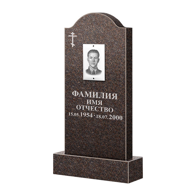 Памятники из цветного гранита в Вологде | Памятник из гранита Карел Brown ФГЦ-012