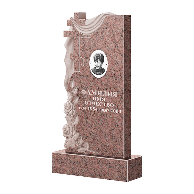 Гранитные памятники в Вологде | Памятник из гранита Розалия Pink ФГЦ-189