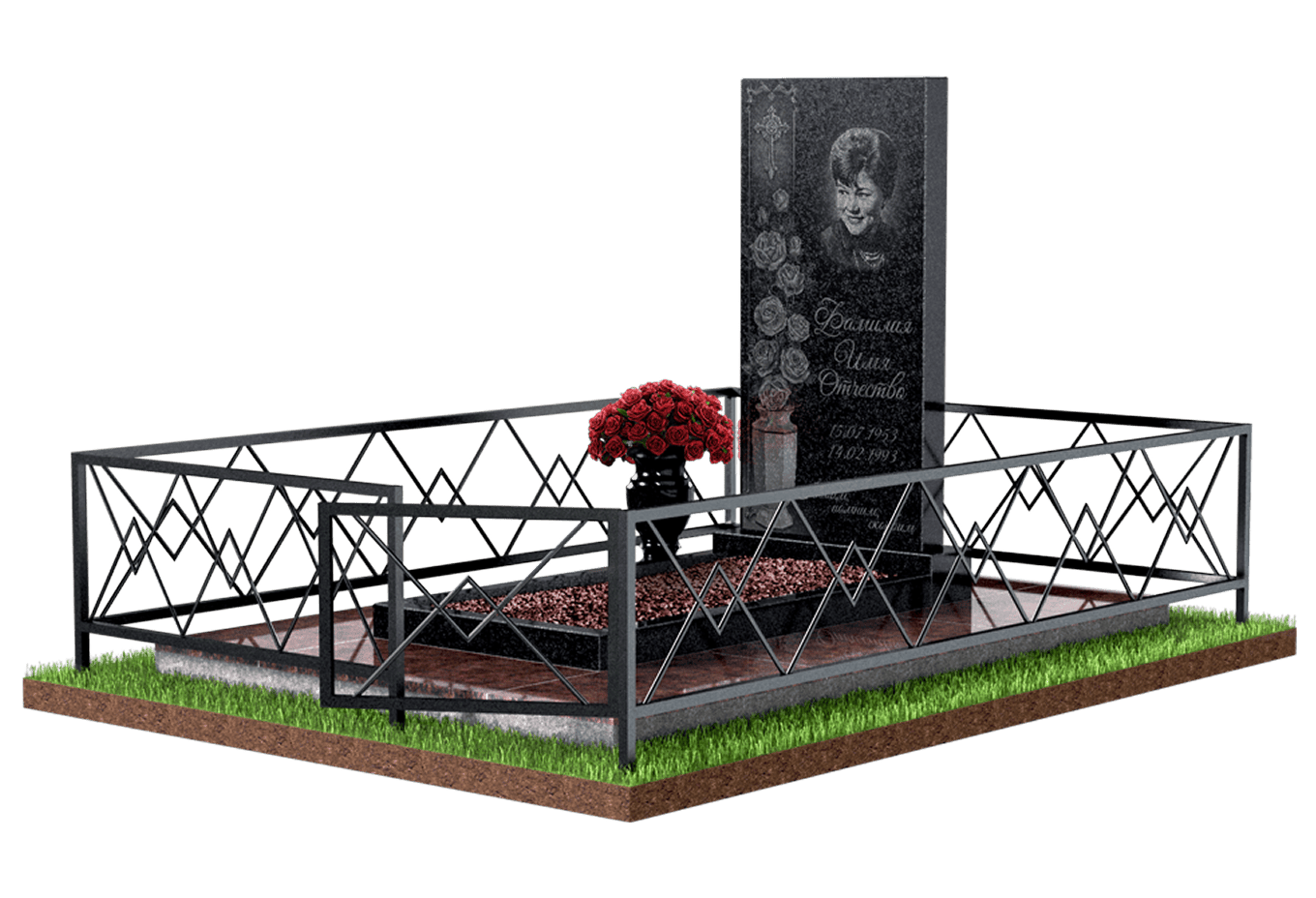 Благоустройство захоронения в Вологде