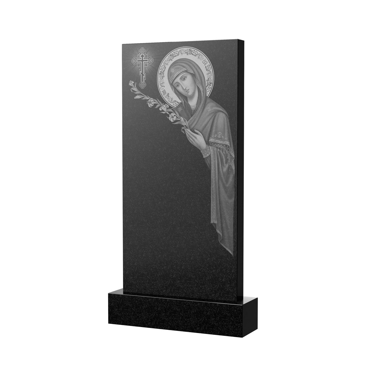 Художественное оформление памятника в Вологде | Художественное оформление на гранитную стелу, рисунок ВХО-035