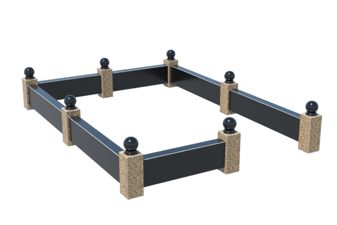 Цоколи на могилу в Вологде | Цоколь на могилу №0036