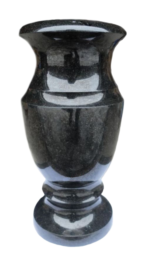 Вазы из камня в Вологде | Ваза гранитная «Габбро 30»