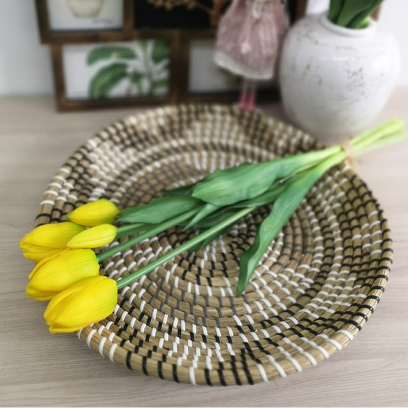 Искусственные цветы в Вологде | Цветы искусственные «Тюльпаны, бутоны», желтые, букет