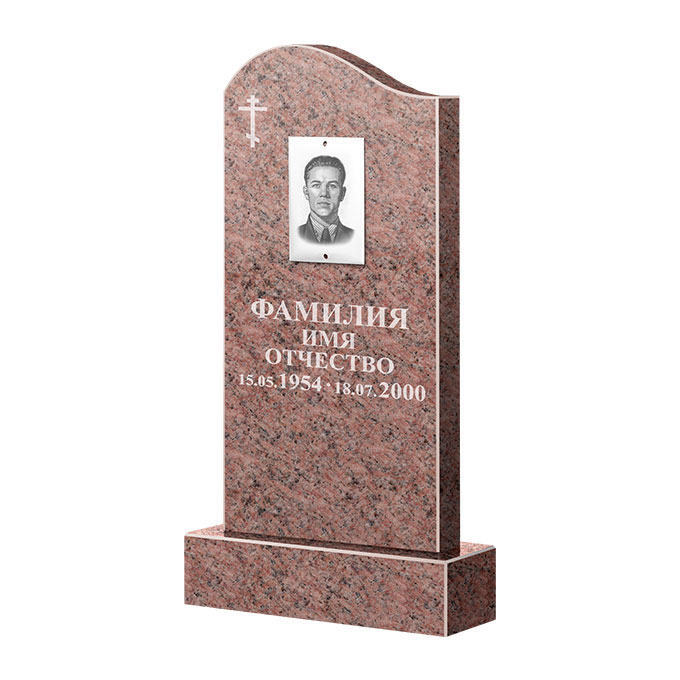 Памятники из цветного гранита в Вологде | Памятник из гранита Розалия Pink ФГЦ-030