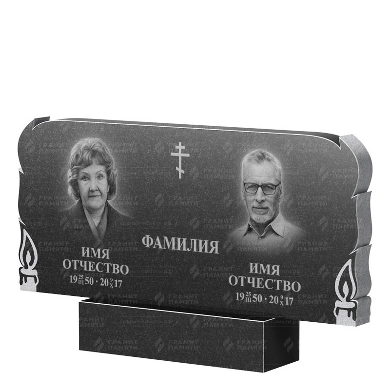 Памятники из гранита двойные в Вологде | Двойной гранитный памятник ФГ-133