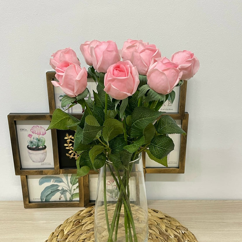 Искусственные цветы в Вологде | Цветок искусственный «Роза», нежно-розовая, одиночный