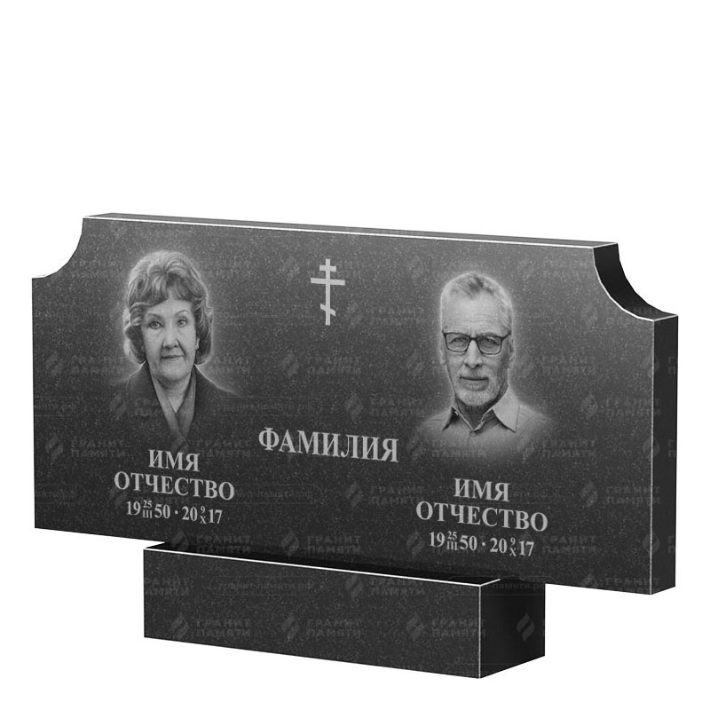 Памятники из гранита двойные в Вологде | Двойной гранитный памятник ФГ-253