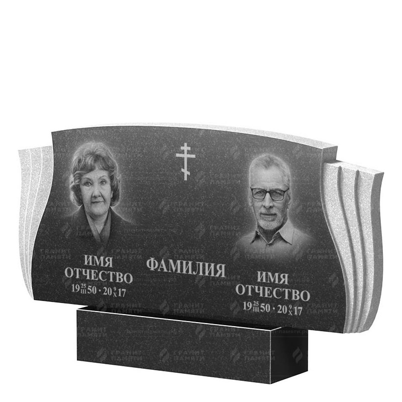 Гранитные памятники в Вологде | Двойной гранитный памятник ФГ-264