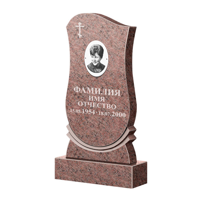 Гранитные памятники в Вологде | Памятник из гранита Розалия Pink ФГЦ-056