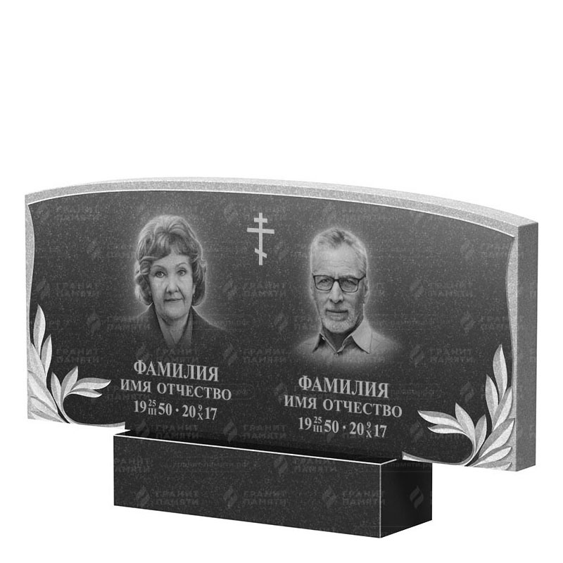 Памятники из гранита двойные в Вологде | Двойной гранитный памятник ФГ-135