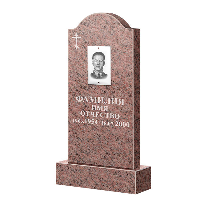 Памятники из цветного гранита в Вологде | Памятник из гранита Розалия Pink ФГЦ-012