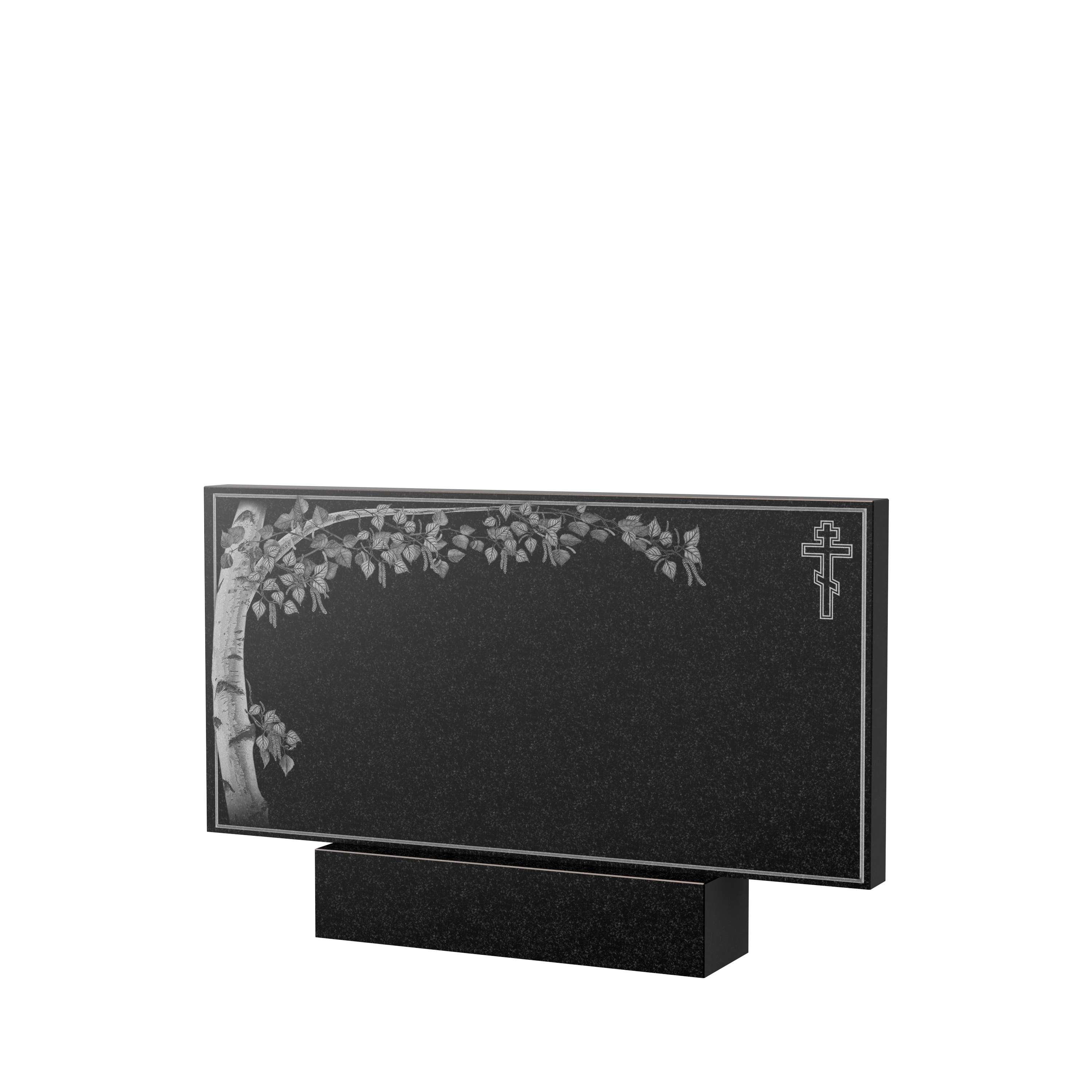 Художественное оформление памятника в Вологде | Художественное оформление на гранитную стелу, рисунок ГХО-005