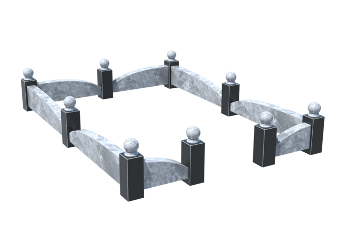 Цоколи на могилу в Вологде | Цоколь на могилу №0040