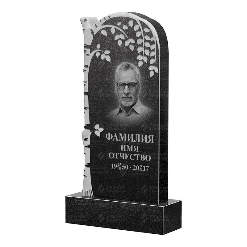 Памятники из гранита с деревом в Вологде | Гранитный памятник ФГ-091