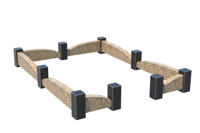 Цоколи на могилу в Вологде | Цоколь на могилу №0046