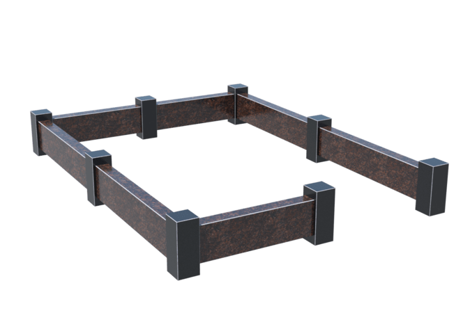 Цоколи на могилу в Вологде | Цоколь на могилу №0033