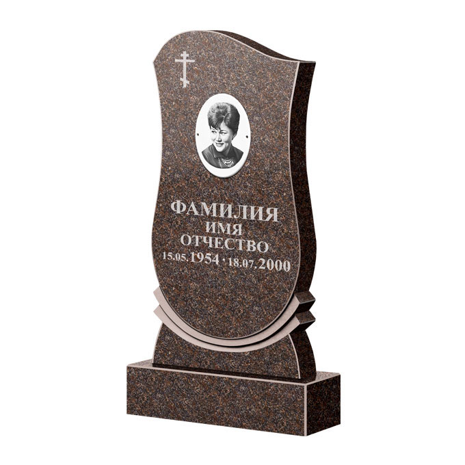 Гранитные памятники в Вологде | Памятник из гранита Карел Brown ФГЦ-056