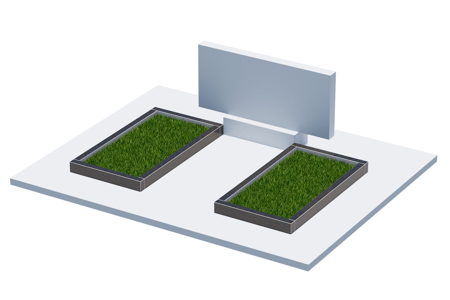 Цветники и надгробные плиты в Вологде | Цветник Автономный, 2 шт