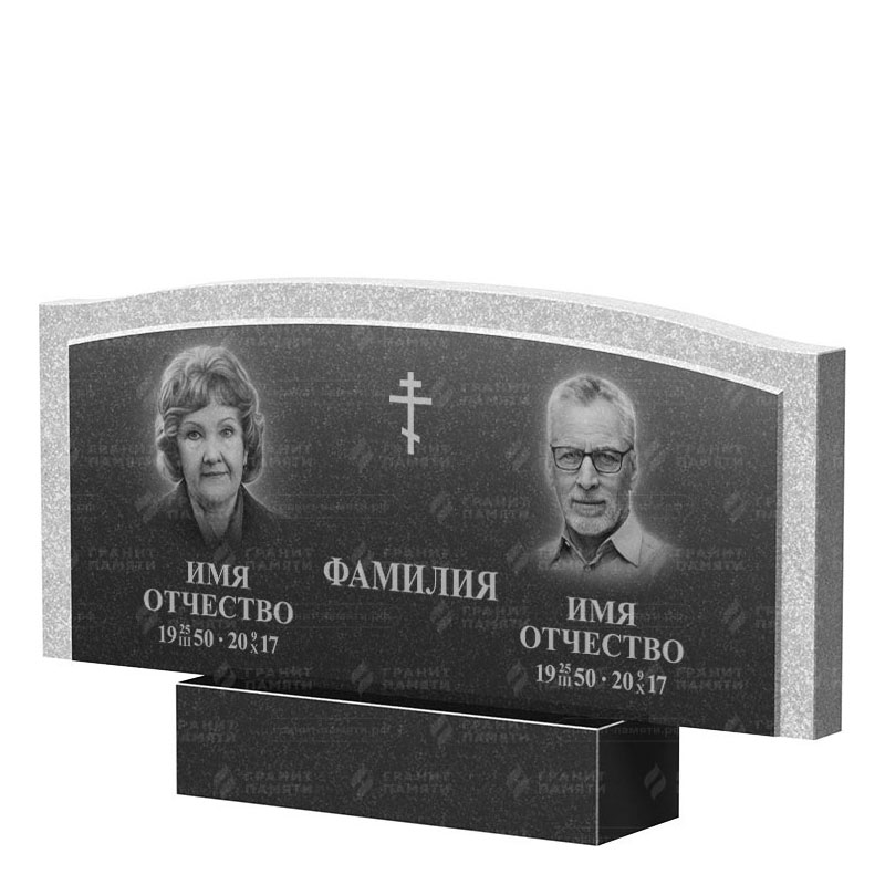 Памятники из гранита двойные в Вологде | Двойной гранитный памятник ФГ-131