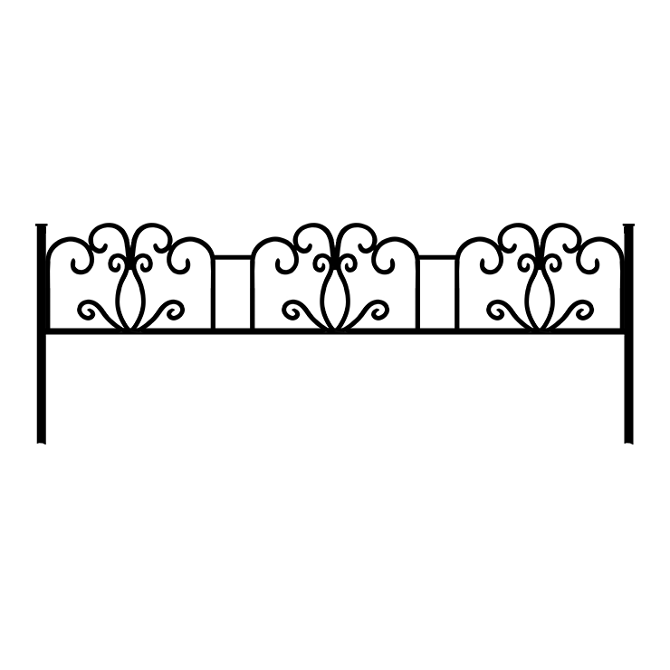 Металлические оградки, столы, скамейки в Вологде | Оградка №4