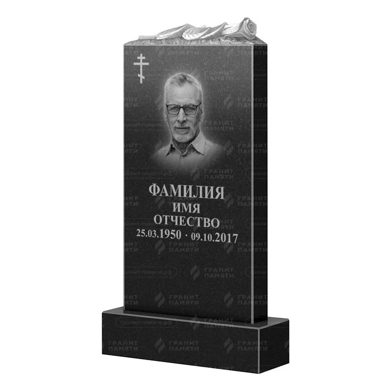 Памятники из гранита с цветами в Вологде | Гранитный памятник ФГ-105