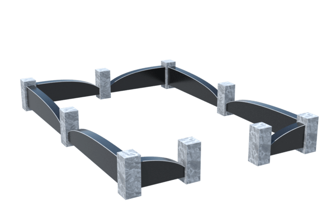 Цоколи на могилу в Вологде | Цоколь на могилу №0041