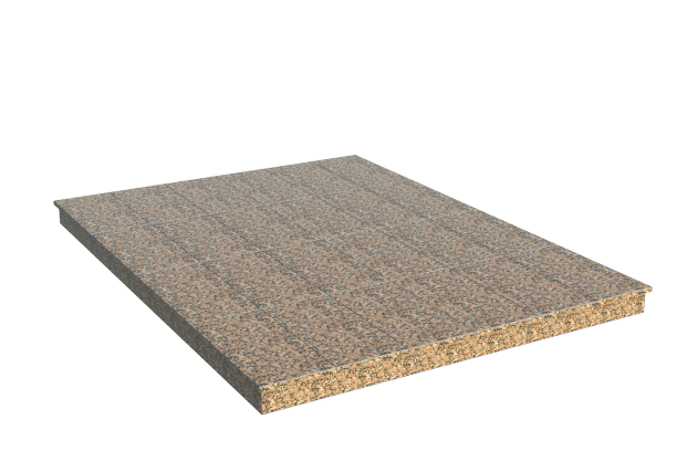 Площадки на могилу в Вологде | Площадка с вертикальной (10 см) облицовкой Южно-султаевским гранитом