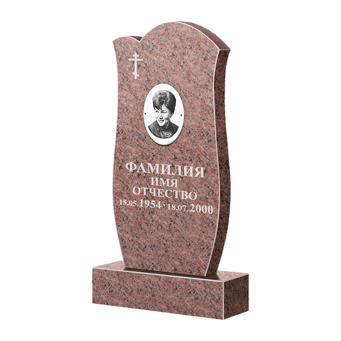 Памятники из цветного гранита в Вологде | Памятник из гранита Розалия Pink ФГЦ-039