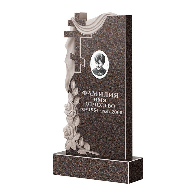 Гранитные памятники в Вологде | Памятник из гранита Карел Brown ФГЦ-189