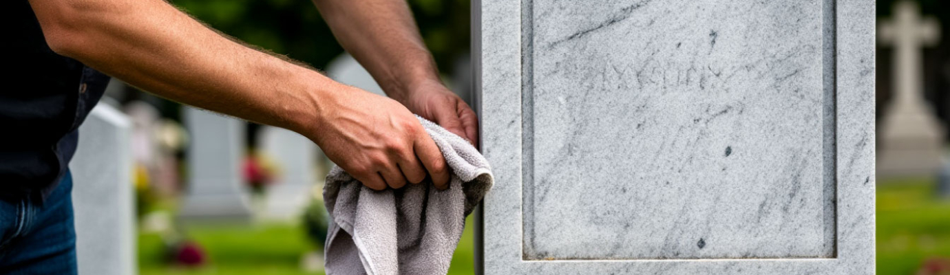 Уход за мраморными памятниками на кладбище: чем мыть и чем обработать?